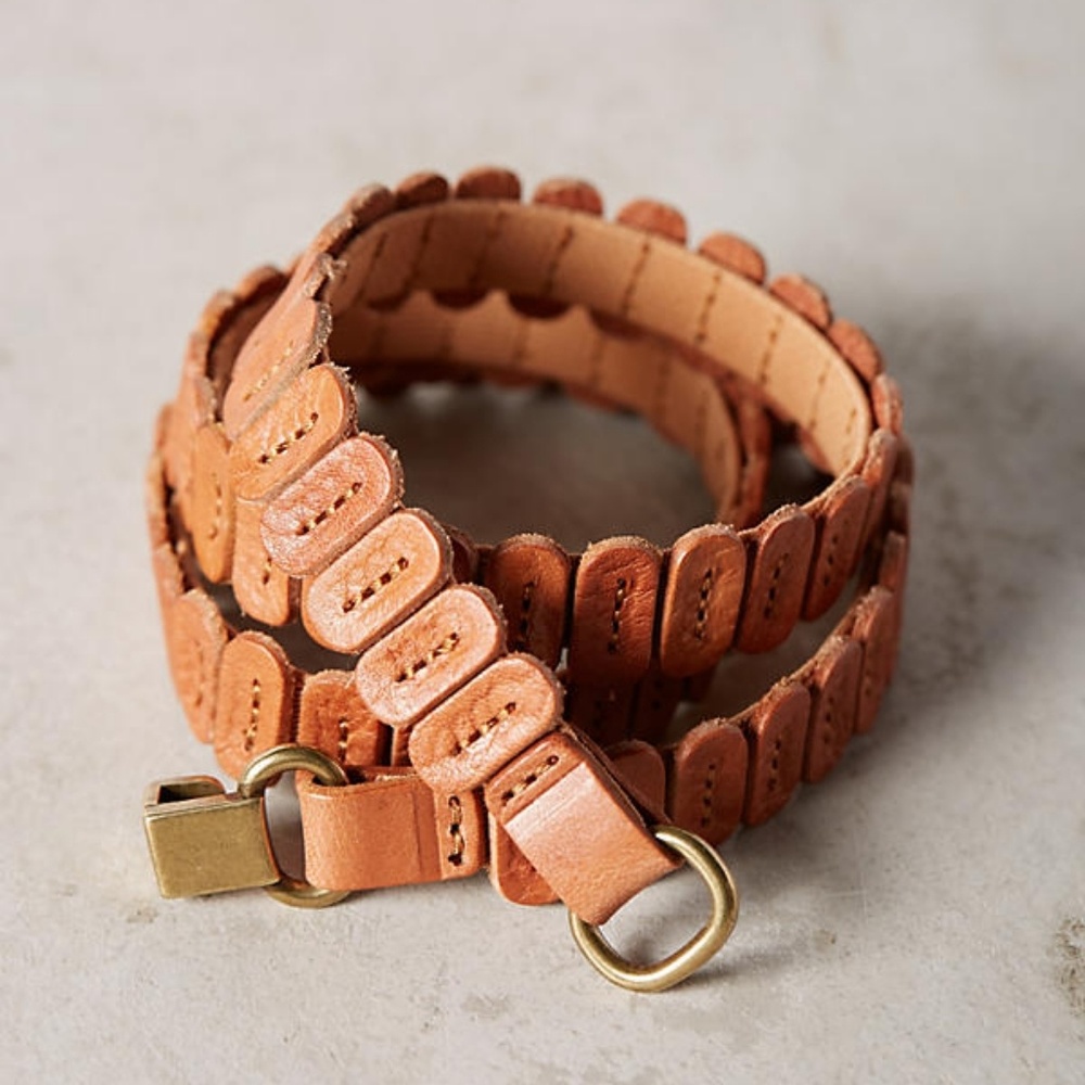 Anthropologie Leather Tabby Belt